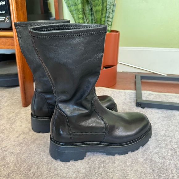 Vagabond Platform Leather Boots - Picture 5 of 6